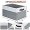 Extra Large Storage Bins 4 Pack - 16x12in Closet Organizers and Storage Baskets for Organizing Clothes Toy Blanket - Fabric Storage Cubes Containers for Shelves - All Room Organization